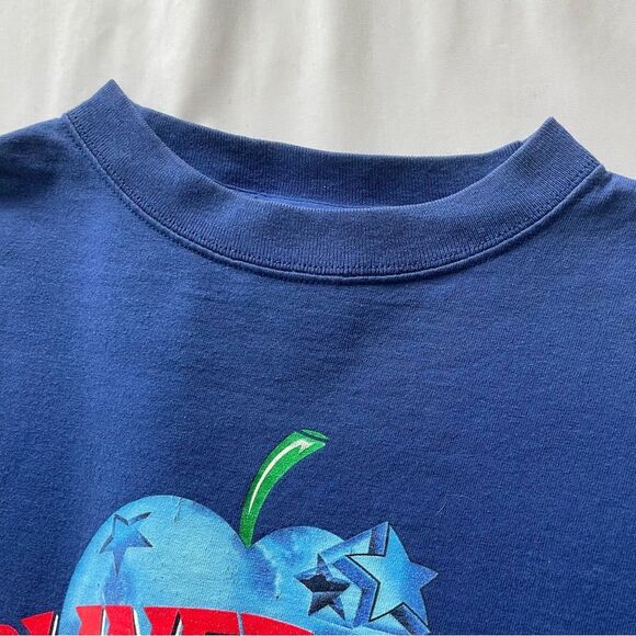 Planet Hollywood New York Tee in Blue Big Apple Size Small in Royal Blue - Picture 3 of 5